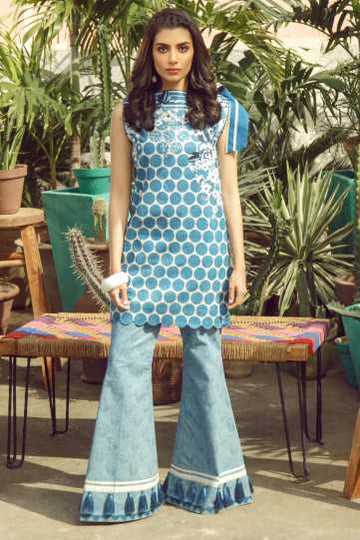 Alkaram 2 Piece Printed Lawn Suit With Printed Cambric Trouser 24079 Summer Lawn Collection 2020 | Alkaram Summer Lawn